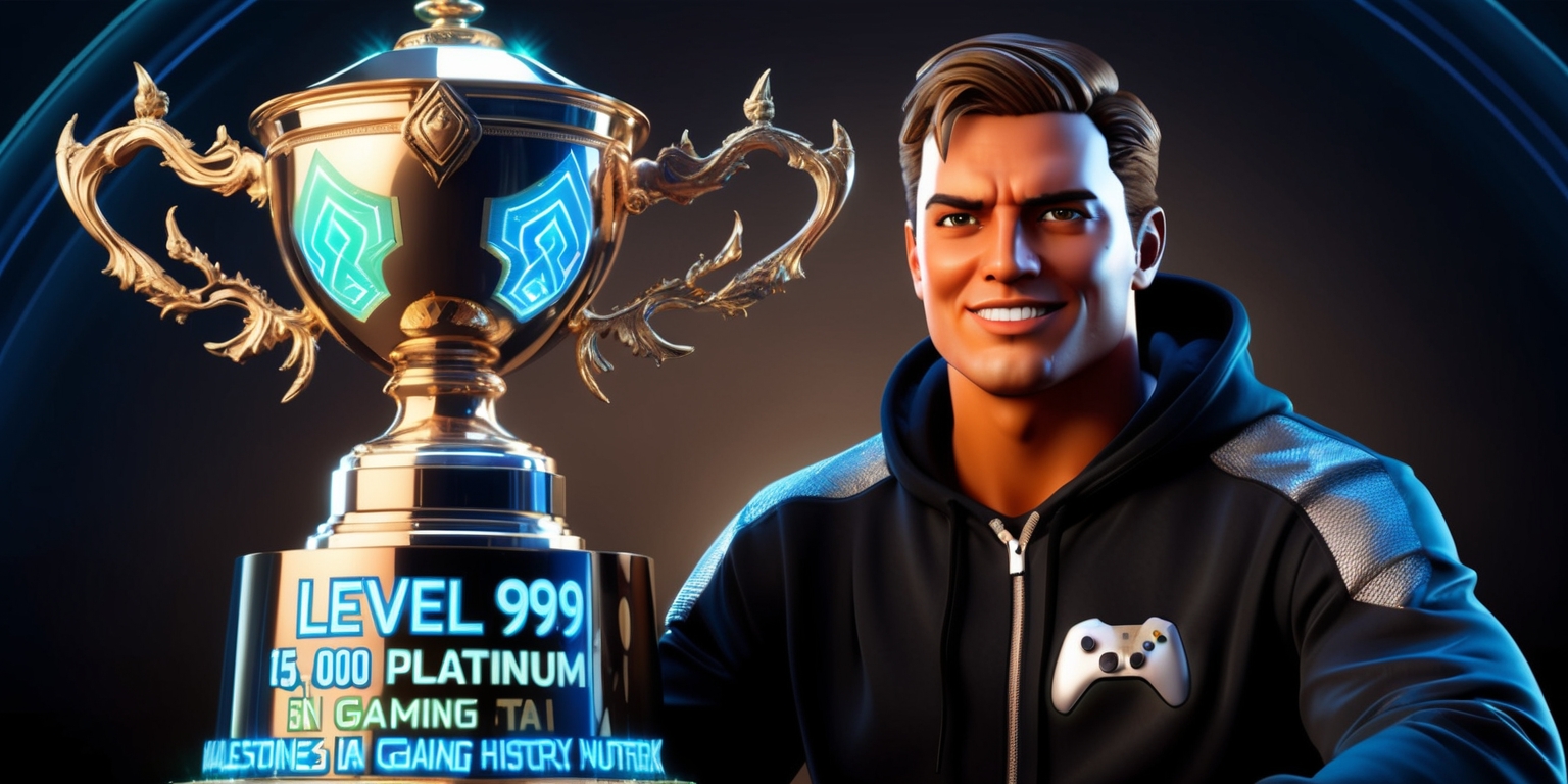 Trophy Titan: Level 999 and 15,000 Platinum Milestones in Gaming History