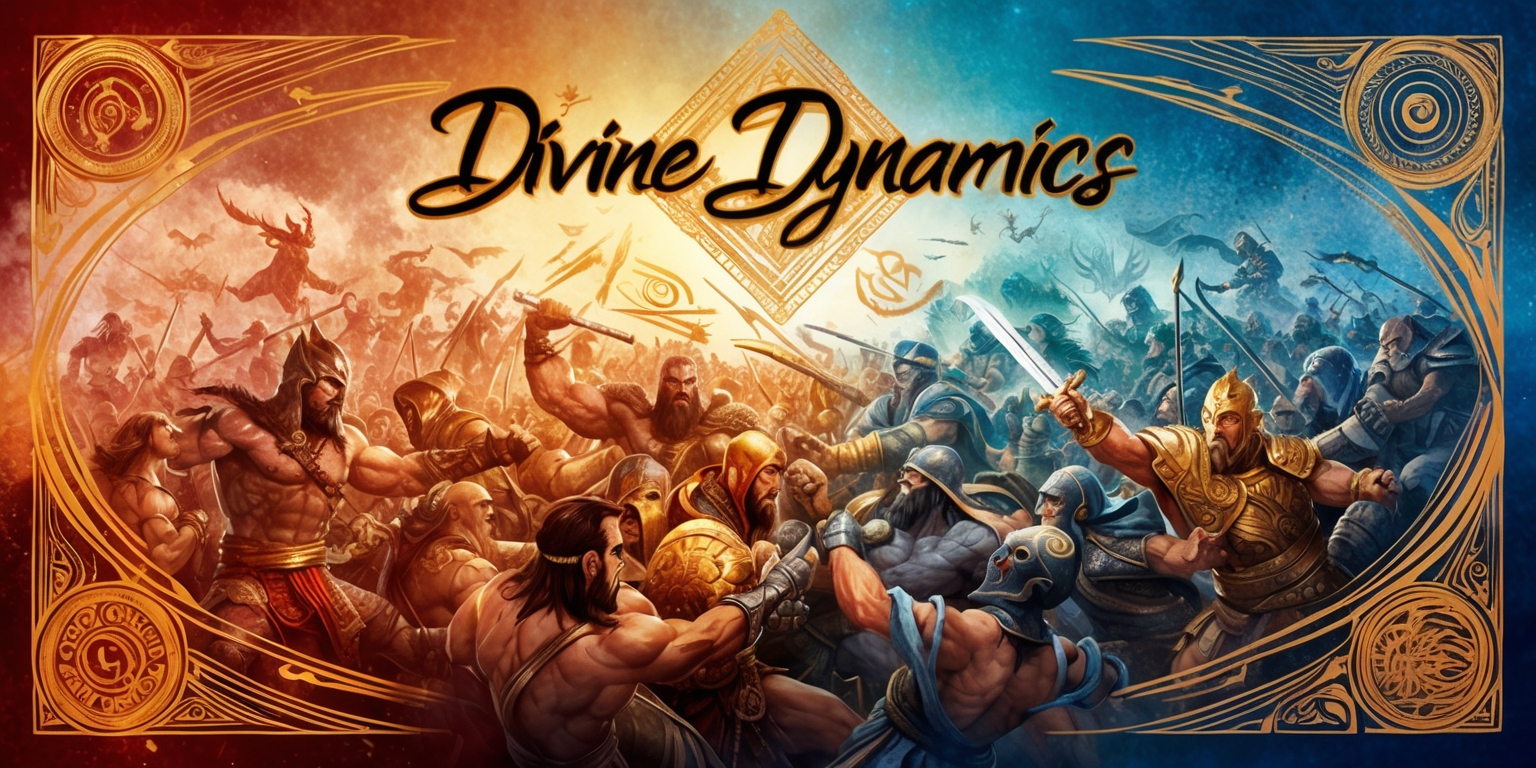 Divine Dynamics: Crafting a Mythic Tapestry of Combat and Legend
